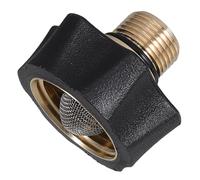 Angoily Adaptateur D'entrée pour Usage Domestique et Commercial en Abs et Cuivre pour Filtre, Raccord Mâle 3/8 à Femelle 3/4, Accessoire Pompe Haute Pression