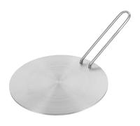 Angoily Adaptateur Plaque à Induction en Acier Inoxydable Poignée Amovible Disque Convertisseur de Chaleur Ø24 CM Diffuseur Thermique pour Cuisson Uniforme sur Table de Cuisson