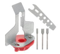 Angoily Affûteuse de Tronçonneuse Électrique en Métal, Kit D’Accessoires Guide D’Angle, pour Chaînes de Tronçonneuse et Scies à Chaîne à Air, Réduit Les Vibrations, Design Simple