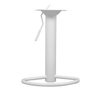 Angoily Base de Rechange Pivotante pour Tabouret de Bar Blanc en Fer avec Repose-Pieds Intégré et Vérin de Levage, Solide pour Comptoirs et Fêtes