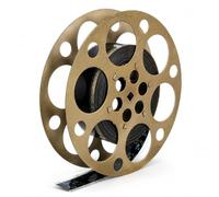 Angoily Bobine de Film Décorative Dorée 18 cm, Déco de Table Cinéma | Style Vintage Pour Fête à Thème, Soirée Cinéma, Salon, Bureau Et Centre De Table
