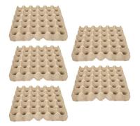 Angoily Boîte à œufs de rangement 30 pièces, carton à œufs en pâte à papier, lot de 5, compact et peu encombrant, réutilisable, pour cuisine et réfrigérateur