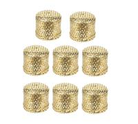 Angoily Boîte de Moxibustion Ciblée Filet Anti- en Cuivre Or 8 Pièces Élimine Froid et Humidité pour sans Fumée