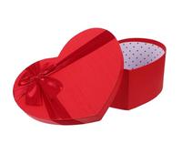 Angoily Boîte Présent Boîte Polyvalente en Papier Rouge Forme de Cœur Couleur pour Fleurs et Présents, pour Occasions Spéciales et Anniversaires Romantiques
