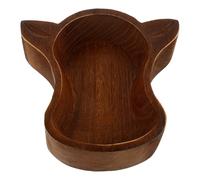 Angoily Bol Décoratif en Bois Marron Tête de Vache pour Fruits Secs et Gâteaux, Accessoire la Cuisine Réutilisable pour Plateau à Dessert ou Thé