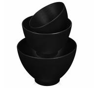 Angoily Bol Mélangeur en Silicone Bol à Masques Multipurpose 3 Pièces Facile à Utiliser pour Masque Facial pour Salon et Rangement Domestique