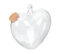 Angoily Bouteille en Verre Décorative pour Souhaits Support en Bois, Design Origami Créatif, Maison, Rangement D’Objets Petits et Décoration Élégante
