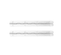 Angoily Charnières Piano Robustes 2pcs 200x17mm Charnière de Table 180 Degrés Acier Inoxydable pour Boîtes en Bois et Meubles