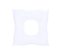 Angoily Coussin de Massage Visage en Coton Perlé Blanc Trou pour Facile, Oreiller Carré Résistant, pour Salon de Beauté et Spa Massage