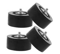 Angoily Coussinet en Caoutchouc 4pcs pour Climatiseur Anti-vibrations Protège Climatiseur Socle Antichoc Noir Support Non Glissant pour Fête Estivale sur Balcons et Trottoirs