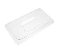 Angoily Couvercle Acrylique Transparent pour Bacs à Buffet 1/3 Gn avec Poignée, Résistant Haute Température, Réutilisable, pour Hôtels et Cafétérias