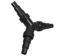 Angoily Distributeur en Y pour Pompe D'aquarium et Fontaine, Raccord en Abs pour Tuyau de Bassin, Distribution de l'eau, Compatible Tuyaux 25/32/38mm, Usage Extérieur