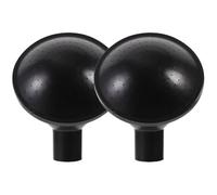 Angoily Ensemble de 2 têtes de pulvérisation pour arrosoir, buse darrosage de jardin interchangeable, bec en plastique noir pour bonsaï, diamètre intérieur de 2,4 cm