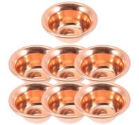 Angoily Ensemble de 7 Bols Bouddhistes en Cuivre pour Offrande D'eau, Bol Décoratif Multifonction, pour Contemplation et Décoration D'intérieur Tibétaine