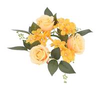 Angoily Guirlande de Fleurs Artificielles et Couronne de Printemps Décoration Anniversaire et Réunion Bougies Miniatures en Plastique