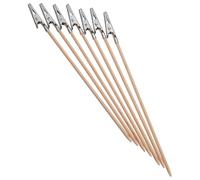 Angoily Lot de 100 Pinces Crocodile à Brochette en Bambou, Outil de Modélisation pour Bricolage, Maintien de Petites Pièces et Aérographie