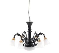 Angoily Lustre Modèle Lustre De Maison De Poupée Lampes Suspendues Miniatures Lustre Miniature Décorations Miniatures Plafonnier Miniature Ornements Miniatures Métal De Bébé Mousse