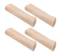 Angoily Manches de Couteau Installation Facile en Bois Ergonomiques Lot de 4 pour Remplacement, Poignées Lisses Rustiques Adaptées aux Couteaux Cuisine et Sashimi pour DIY