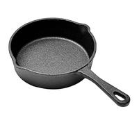 Angoily Mini Poêle à Frire en Fonte Noire Antiadhésive pour Usage Professionnel et Domestique, Ustensile Cuisine Pratique et Solide