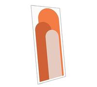 Angoily Papier Peint Autocollant Mural en Pvc Orange, Adhésif Fort et Repositionnable, Décoration Murale Géométrique Moderne pour Salon et Chambre