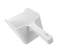 Angoily Pelle à glace multifonctionnelle en ABS blanc, qualité alimentaire, pour machine à glaçons, surface lisse, sans bavures, pour farine, riz Réutilisable