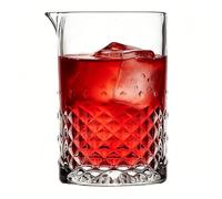 Angoily Pichet cocktail 700ML en verre cristallin, verre à mélanger pour boissons avec base stable et bec verseur pour bar et fêtes à domicile