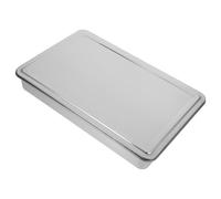 Angoily Plaque Inox Rectangulaire avec Couvercle pour Four Moule à Gâteau Acier Inoxydable Résistant pour Brownies Gâteaux Rôtis et Casseroles Nettoyage Facile et Antiadhésif Cuisine