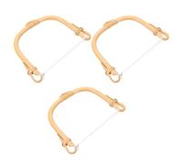 Angoily Poignées en Rotin Naturel Isolation Thermique de U Ensemble de 3 Accessoires de Remplacement Sécurisés pour Théière Kung Fu pour Cérémonies de Thé et Usage Domestique