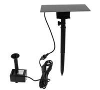 Angoily Pompe à Fontaine à Énergie Solaire 150l H Noire Carrée en | Panneau en Silicium, Plusieurs Modes de Jet, Installation Facile, Anticorrosion