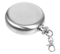 Angoily Porte-clés Flasque Bouteille en Acier Inoxydable Portable Mini 1pc, Léger et Compact, Sorties Camping
