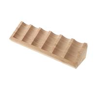 Angoily Présentoir pour Diffuseur D'huiles Essentielles 6 Emplacements en Bois Conception Inclinée Accès Facile Support de Table Stabilisé pour Bouteilles
