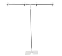 Angoily Présentoir Publicitaire de Bureau T Réglable A3 en Acier Inoxydable, Support D'affiche Magnétique pour Table, Hauteur Ajustable, pour Expositions et Mariages