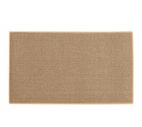 Angoily Tapis Cuisine Antidérapant en Lin Polyester et Caoutchouc Beige | Porte, Sols Durs, Devant la Cuisinière, Garde le Sol Sec, Usage Maison et Hôtel