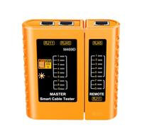 Angoily Testeur de Câble Ethernet Rj45 Rj11 Fiable Multifonction en Abs pour Usage Personnel et Professionnel Composants Électroniques Jaunes