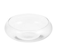 Angoily vase en verre de poisson transparent bol à vent en verre rond plat pot extérieur terrarium verre à poisson bol à nez large ouverture vase à fleurs pot de plante aquatique pot de plantes