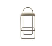 AYTM Tabouret de bar Angui bouclé Taupe
