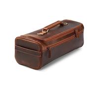 Angus Stoke Arvid Sac à couteaux/valise en cuir de buffle de qualité supérieure - Extra large avec de nombreux accessoires et espace de rangement - Sac de cuisine à roulettes en cuir de buffle vintage