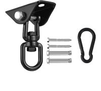 Anhoer Crochet de plafond, charge lourde, 450 kg, rotation à 360 °, avec vis, crochet de suspension pour charges lourdes, fixation au plafond, pour fauteuil suspendu, balançoire, serviette de yoga