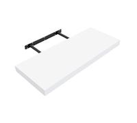 Anika Étagère Flottante / 3 Tailles séparées et 4 Options de Couleur/Panneau Creux de 3,8 cm d'épaisseur/Chambre à Coucher/Cuisine/Salon/Bureau (Blanc, 80 cm)