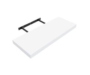 Anika Étagère Flottante / 3 Tailles séparées et 4 Options de Couleur/Panneau Creux de 3,8 cm d'épaisseur/Chambre à Coucher/Cuisine/Salon/Bureau (Blanc, 80 cm)