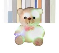 AnimaDi Peluche avec veilleuse, douce pour décoration de chambre | Ours en peluche pour enfants, adultes, maison, salon, crèche, bureau, Noël