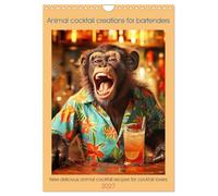 Animal cocktail creations for bartenders (Wall Calendar 2027 DIN A4 portrait), CALVENDO 12 Month Wall Calendar: New delicious animal cocktail recipes for cocktail lovers