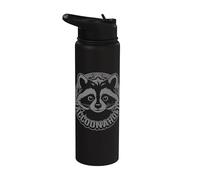 Animal de travail et raton laveur et raton laveur Stainless Steel Insulated Water Bottle