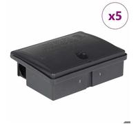 ANIMAL® Moderne Pièges à souris 5 pcs noir 13x10x4 cm