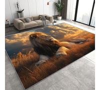 Animal Tapis 60 x 110 cm Coucher De Soleil Forêt Poil Court Tapis Cuisine de Sol Antidérapant Rug pour Cuisine Couloir Q-260