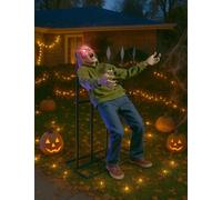 Animatronic Zombie empalé avec son et lumière pour Halloween, 1,4m -