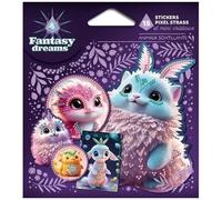 Animaux Scintillants - 15 Stickers En Pixel Strass Et Mini Cristaux, 1 Coupelle, 1 Carré De Cire & 1 Stylet