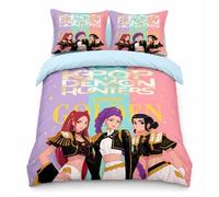 Anime Housse de Couette Motif Idole KPop Parure de lit 240x220cm en Polyester avec Housse de Couette et taie d'oreiller 50x75cm-n9