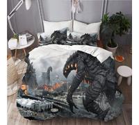 Anime Monster Parure De Lit En Microfibre Avec Taie D'oreiller, Pour Fille Et Enfant, Impression Num¿¿Rique D, , X Cm
