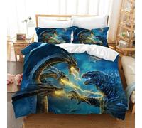 Anime Monster Parure De Lit En Microfibre Avec Taie D'oreiller Pour Fille Et Enfant Impression Num¿¿Rique D (, X Cm)
